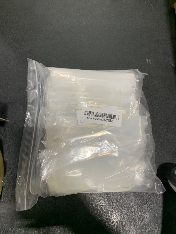 Photo 1 of 100 Count - Slider Zip Food Storage Sandwich Bags, 6" x 6" (1 Pint) 3 Mil Heavy Duty, Strong & Durable For Freezer Storage, For Sandwiches, Snacks & More. GPI