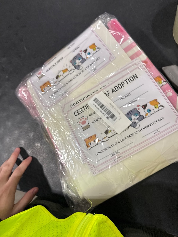 Photo 1 of 37 Pcs Adopt a Cat Party Favors Include 12 Foldable Kitten Boxes 12 Mini Stuffed Cat 12 Card 1 Stand for Adopt a Kitty Party Favors Kitten Supplies Gifts