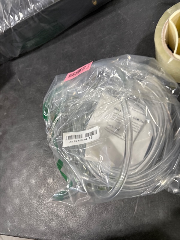 Photo 1 of 15 Feet - Dbgogo Beer Line Tubing 3/16” ID 7/16” OD Clear Vinyl Kegerator Beer Line Replacement Kit Food Safe Beer Hose for Kegerator, D Coupler, Beer Tower, Wine Making Keg Beer Line with Hose Clamps