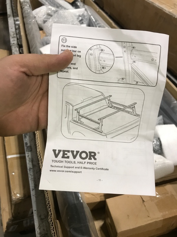 Photo 1 of
VEVOR Truck Ladder Rack, 21-31.5 in Height, Adjustable Non-Drilling Aluminum Cargo Rack with Sidebar, 800 lbs Static Capacity, Ideal for Canoes, Surfboards, Ladders, Lumber, Tents, and Large Cargo