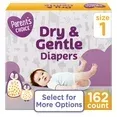 Photo 1 of Parent's Choice Dry & Gentle Diapers Size 1, 162 Count