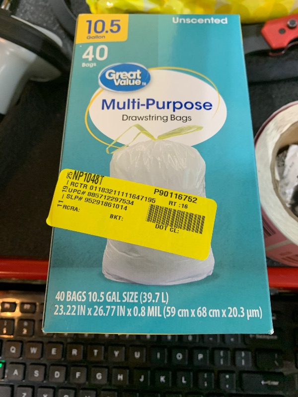 Photo 1 of 10.5 GALLON MULTI-PURPOSE DRAWSTRING BAGS