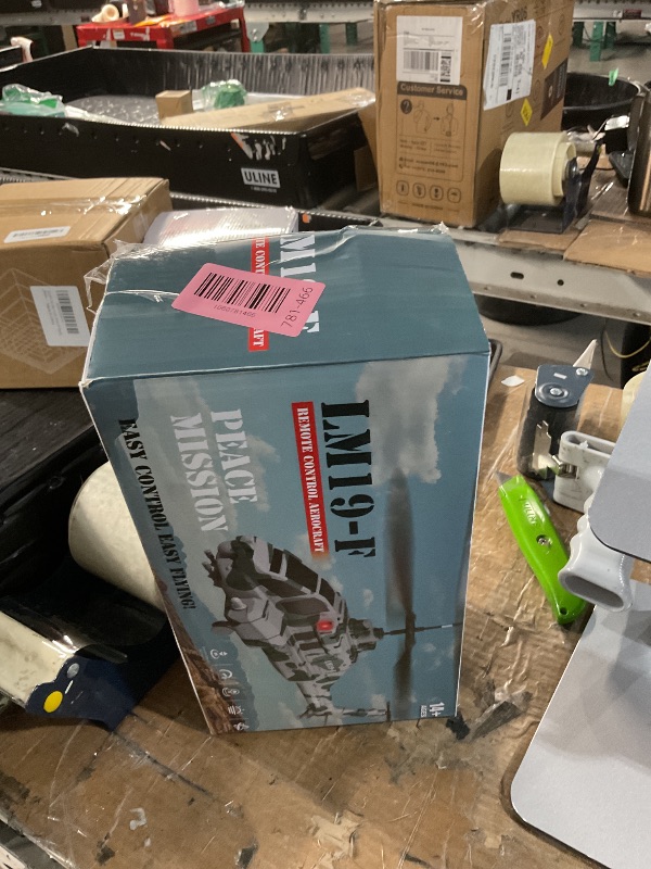 Photo 1 of ***MISSING PARTS***
LM19-F Army Apache RC Helicopter with 10 Missiles, 2.4GHz Remote Control Helicopter, Military Helicopter for Beginners and Adults, LED Lights, Altitude Hold, One-Key Take Off, Indoor Friendly