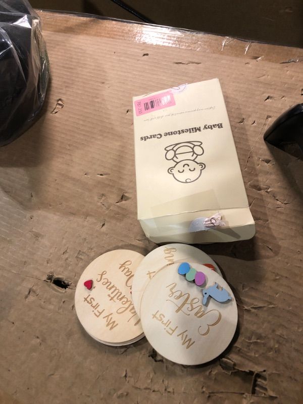 Photo 1 of ***MISSING PARTS***
Baby Monthly Milestone Cards - My First Holiday Milestone | Baby Announcement Sign & Celebration Board | Hello World Sign | Milestone Photo Cards | Perfect Newborn Gift & Keepsake