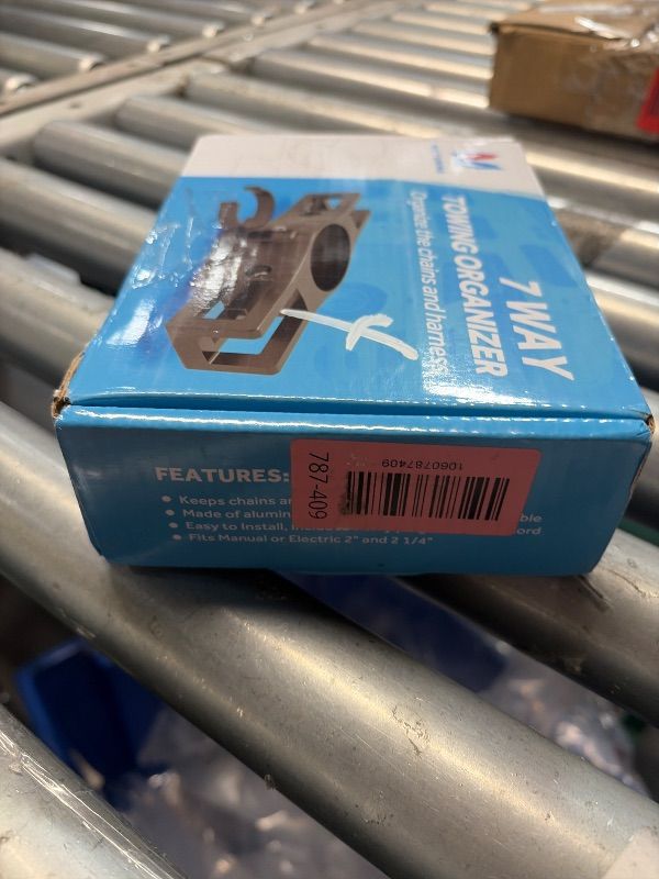 Photo 1 of ***MISSING HARDWARE***
MICTUNING Heavy Duty Trailer Towing Organizer Powder Coating, Aluminum Chain Holder, 7 Way Plug Cover, a Lanyard with Aluminum Ferrule, Durable, Anti-Rust, Upgraded Design