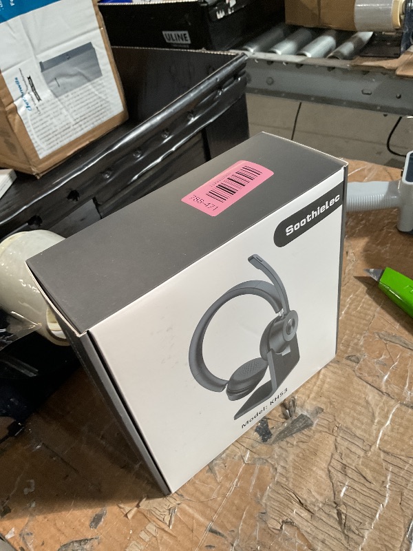 Photo 1 of (Upgraded Version) Wireless Headset, Bluetooth Headset with Noise Cancelling Microphone, Best Headphones with Mic Mute & USB Dongle for PC/Computer/Laptop/Cell Phones/Remote Work/Call Center