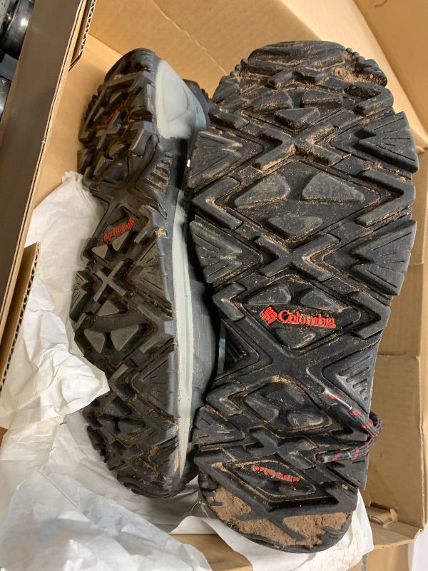 Photo 1 of **DIRTY** Columbia Mens Bugaboot III Waterproof Snow Boot, Black/Bright Red, 11