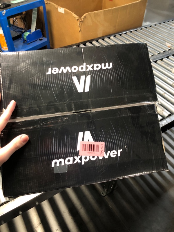 Photo 1 of ****missing microphone and charger***Max Power Rumble 12" Woofer Bluetooth Trolley Speaker with Stand