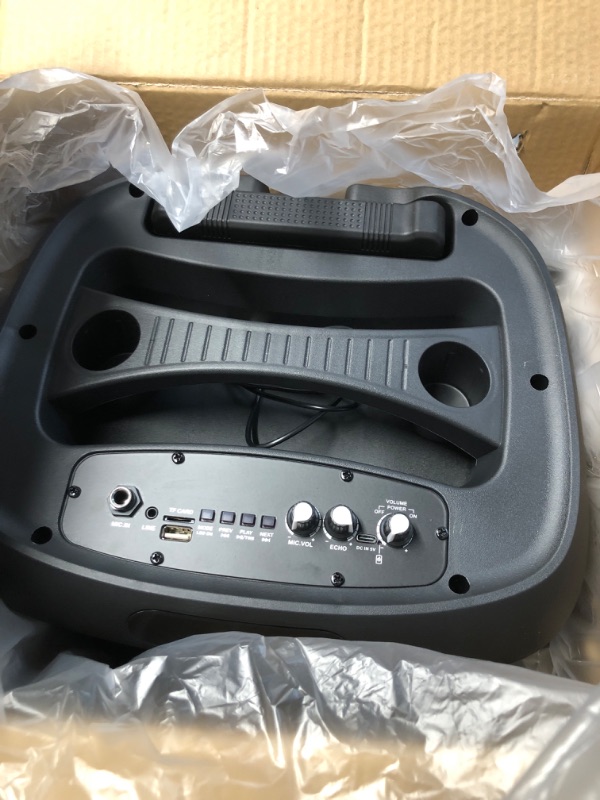 Photo 1 of ****missing microphone and charger***Max Power Rumble 12" Woofer Bluetooth Trolley Speaker with Stand