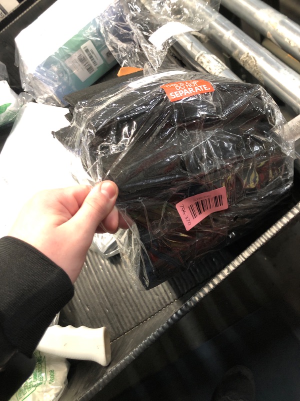 Photo 1 of (2 PACK) Stair Basket -Foldable L-Shape step Storage Basket with 2 Pcs Supporting Insert and PU Leather Handle, for Carpeted and Wooden Stairs, Suitable for Toys,Clothes,Books,Computers (Black)