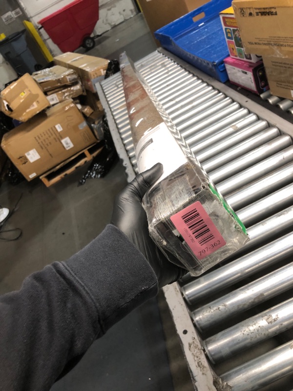 Photo 1 of *DAMAGE TO SHADE, See notes *  Coolaroo Outdoor Roller Shade with Wand - 95% UV Block Breathable Light Filtering Shade for Patio or Porch, Fade-Resistant, Mold-Resistant Easy-Clean Fabric, 10ft x 8ft, Walnut