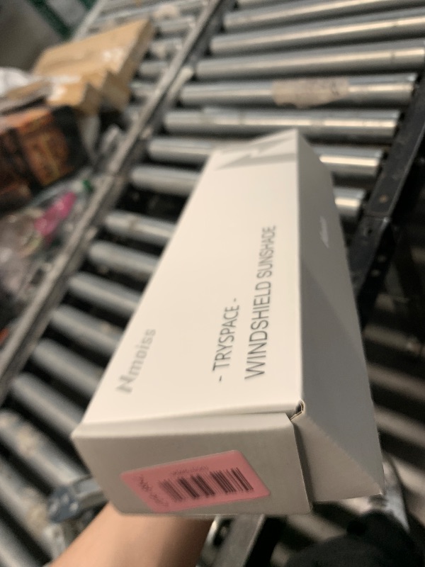 Photo 1 of [Upgraded] Nmoiss Windshield Sun Shade Umbrella - [Vinyl Coating Heat Shield] Protect Car from Sun Rays & Heat Damage Keep Cool and Protect Interior, Spring Structure Edge Medium 56" L x 31" W