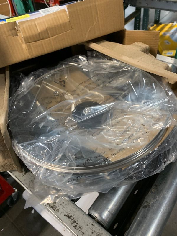 Photo 1 of ***DAMAGED - SEE NOTES/PICTURES***
Mainstays 12 Round Ceramic Skillet Black Nonstick 1200W Removable Temp Control Dishwasher Safe