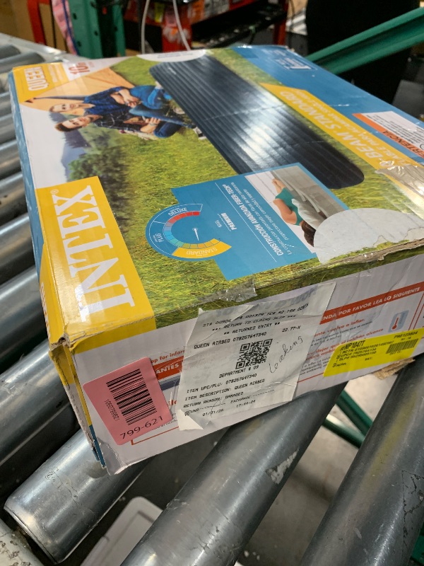 Photo 1 of ***DAMAGED - SEE NOTES/PICTURES***
Intex 10 Queen Standard Dura-Beam Airbed Mattress - Pump Not Included