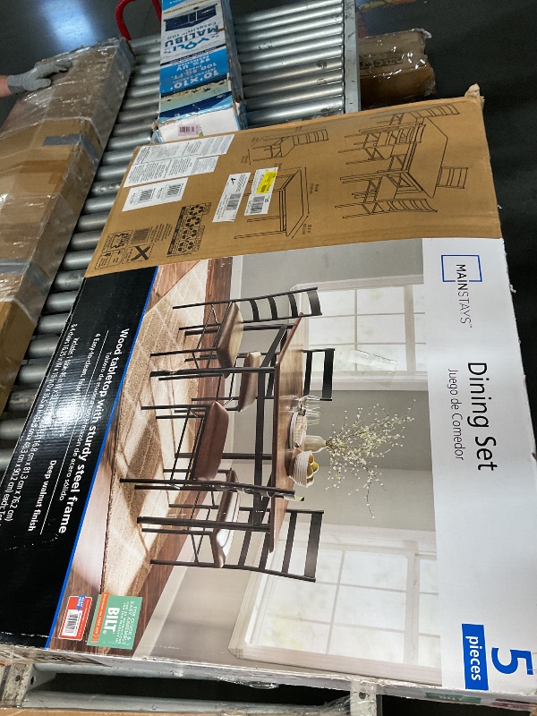 Photo 1 of ***FACTORY SEALED***Starlight Canyon Home Brown 5-Piece Transitional Wood Dining Set for Elegant Dining Spaces