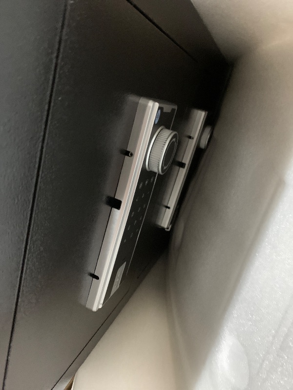 Photo 1 of ***Missing Keys and manual ***
VEVOR Double Doors 3.5 cu.ft Safe Box with Key Lock & Password, Safe Lock Box with Fireproof Bag, Key Rack, LED Light and 2 Height Adjustable and Removable Divider for Money, Documents, Jewelry and Va