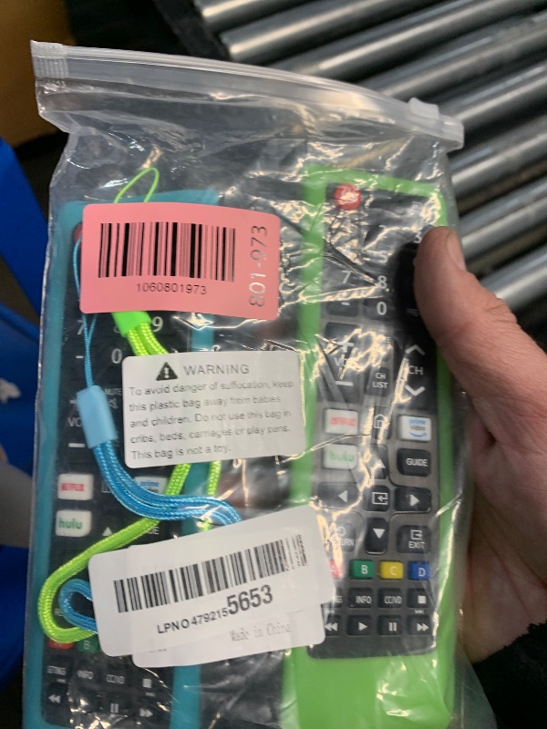Photo 1 of (2+2 Packs) Replacement Remote Control No Setup Fit Samsung TV Remote with Anti-Lost Soft Protective Silicone Cover Case Green & Blue Compatible with Samsung LCD LED HDTV 3D Smart TVs Models