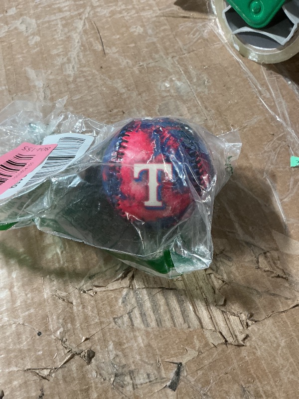 Photo 1 of ***STOCK IMAGE FOR REFERENCE***
Franklin Sports Texas Rangers MLB Team Baseball - MLB Team Logo Soft Baseballs - Toy Baseball for Kids - Great Decoration for Desks and Office