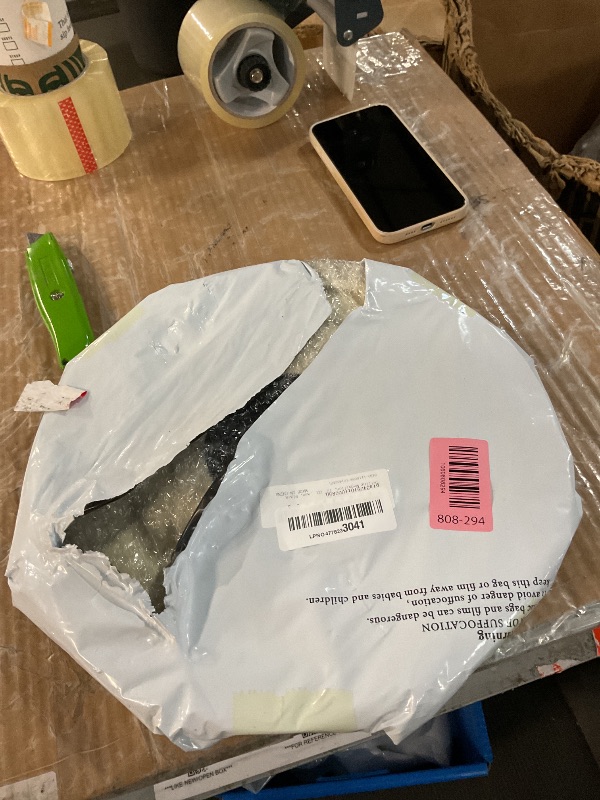 Photo 1 of ***DAMAGED - SEE NOTES/PICTURES***PATIKIL Ceiling Medallion, 12" OD x 4" ID PU Decorative Ceiling Light Medallion Chandelier Medallion Molded Ceiling Light Cover Plate for Ceiling Light Fixtures Fans, Black