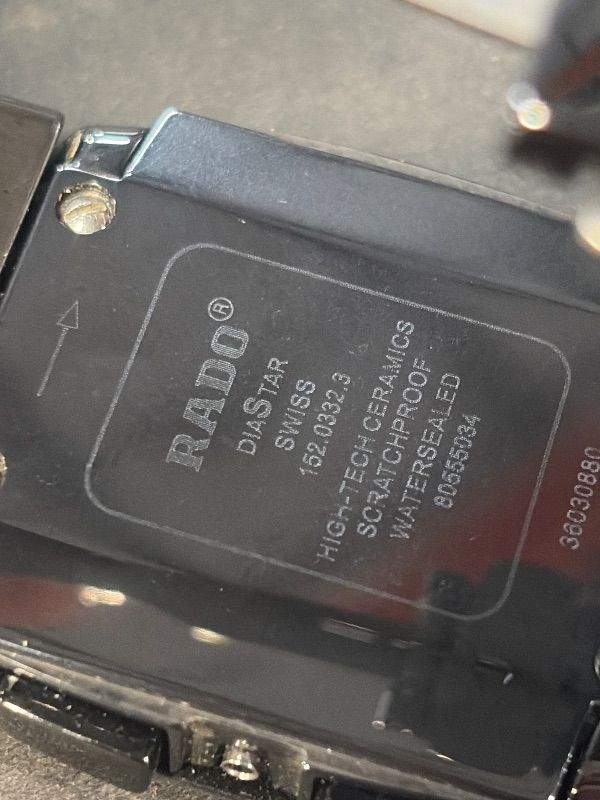 Photo 1 of ***SOLD FOR PARTS****KNOB IS BROKEN*
Rado Sintra Platium-Tone Ceramic r13434112