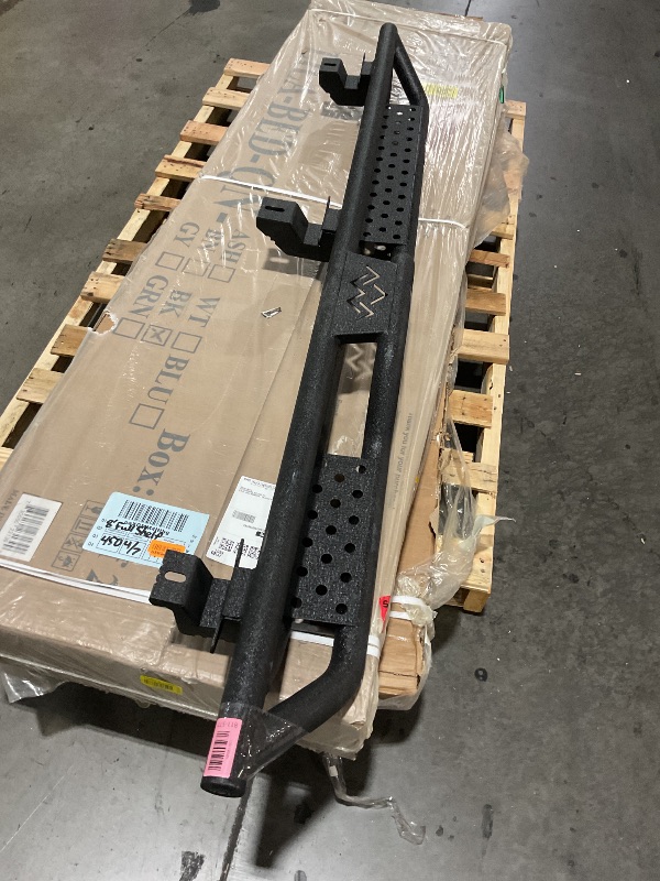 Photo 1 of ******INCOMPLETE, MISSING ALL MOUNTING HARDWARE-ONLY RIGHT SIDE****
Running Boards Compatible with 2007-2018 Jeep Wrangler JK 4-Door, Dual-Stage Textured Black Powder Coated (07-18 JK 4Doors, D Size)