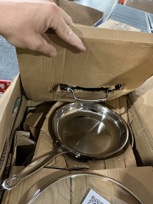 View 4 of *** two frying pans are dented and scratched**
Cuisinart Chef's Classic 11-Piece Stainless Steel Cookware Set