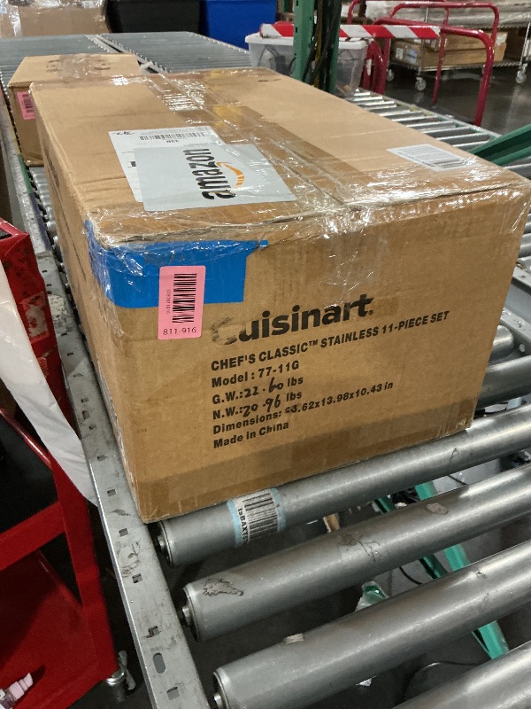 View 2 of *** two frying pans are dented and scratched**
Cuisinart Chef's Classic 11-Piece Stainless Steel Cookware Set
