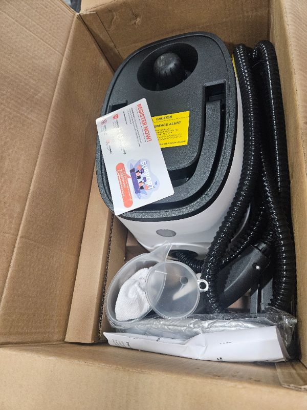 View 4 of ** FACTORY SEALED **Fabric Cleaner Handheld, Power Steamer for Clothes, 400W Powerful Suction Pet Stain Remover Washer, Quick Heat-Up, 90? To Remove Stubborn Stains, for Furniture Pets Car Seats
