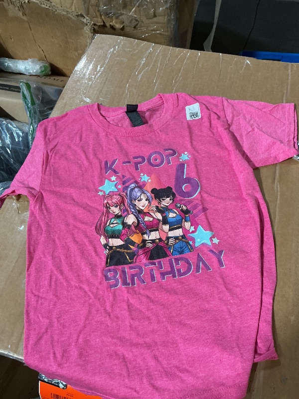 Photo 1 of ***STOCK IMAGE FOR REFERENCE***
CC Provided T-Shirt, Pink Heather, size 8