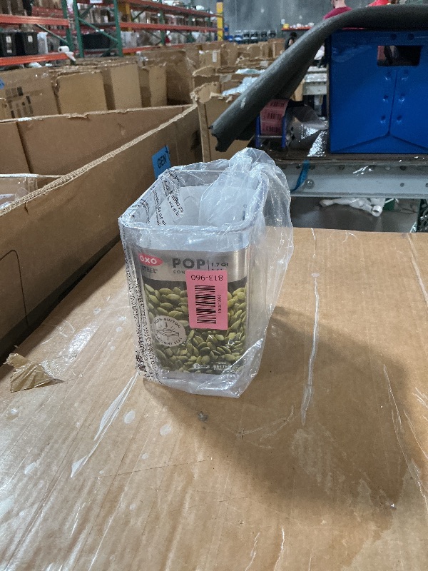 Photo 1 of * missing lid *
OXO Steel POP Container Short Rectangle- 1.7 Qt for Brown Sugar, Dried Beans and More,Grey