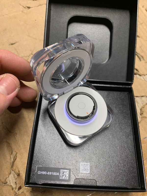 Photo 1 of **Ring does not charge and does not connect to phone**
SAMSUNG Galaxy Ring, AI Smart Ring, Size First w/Sizing Kit, No App Subscription, Fitness Monitor, Sleep Tracker, Up to 7-Day Battery, Size 13, Titanium Black [US Version, 1Yr Manufacturer Warranty]