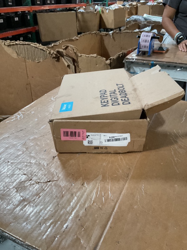 Photo 1 of ***MISSING DOOR HANDLE***
Veise Fingerprint Door Lock Set, Keyless Entry Door Lock, Front Handle Set, Electronic Keypad Deadbolt with Lever Handle, 2 Keys, Auto-Locking, One-time Codes, Easy to Install, Satin Nickel