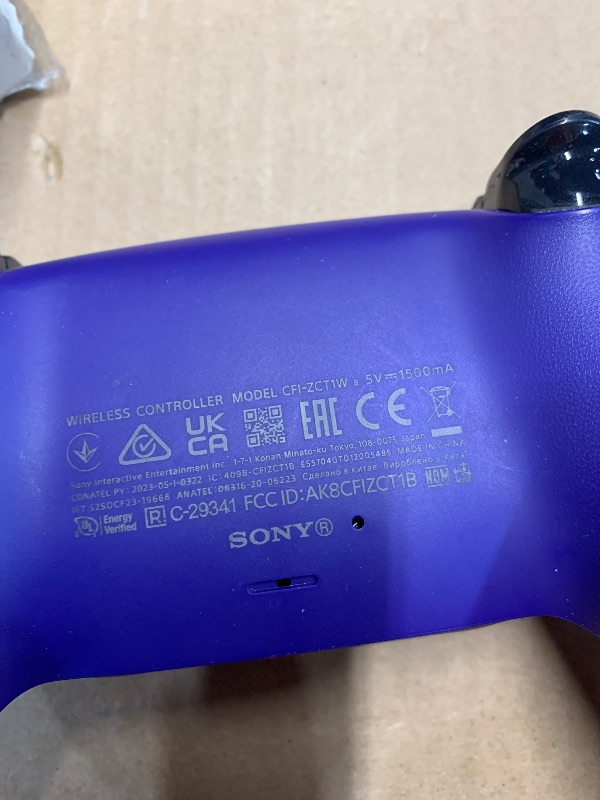 Photo 1 of ***FOR PARTS ONLY*** STICKY JOYSTICKS***
PlayStation DualSense® Wireless Controller - Galactic Purple