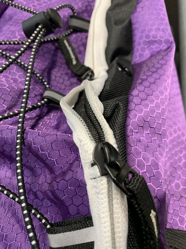 Photo 1 of ***DAMAGED, SEE COMMENTS***BROTOU Baseball Bag, Softball Bag for Baseballgear & T-Ball Bat, Baseball Backpack with Shoes Compartment for Men/Women (Purple)