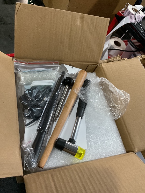 Photo 1 of ***MISSING PARTS***
JAZORR Ring Bender Tool Ring Bending Tool, Spoon Ring Maker Machine Jewelry Making Kit with Nylon Dies Earring Ring Bender Machine Sizer Measuring Tool Multi-Functional Jewelry Tool