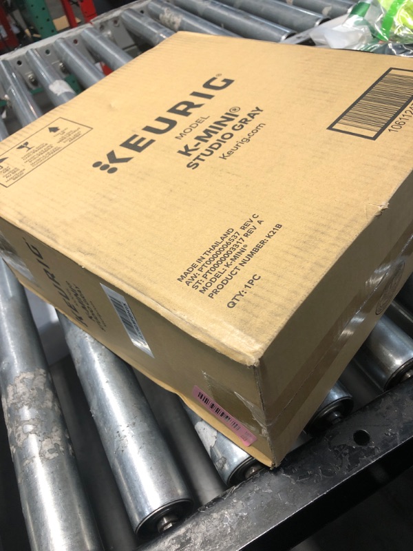 Photo 1 of ***FACTORY SEALED***
Keurig K-Mini Single Serve K-Cup Pod Coffee Maker, 6 to 12oz Brew size, with Cord Storage, Perfect for Small Spaces, Studio Gray