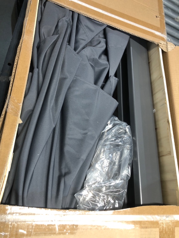 Photo 1 of ****FACTORY SEALED**OPENED FOR INSPECTION***PURPLE LEAF 13 FT Square Patio Umbrella Large Cantilever Outdoor Aluminum Offset Umbrella with 360-degree Rotation for Garden Deck Backyard Pool Grey