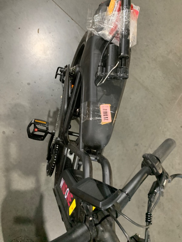 Photo 1 of ***NONFUNCTIONAL, HANDLEBARS INSTALLED BACKWARDS****
Windone E2 Electric Bike for Adults, Full Suspension, 48V13Ah Removable Battery, Up to 28MPH & 46.6Miles (PAS), 1000W Peak Ebike with All-Terrain 4.0" Fat Tires, UL Certified, Moped E-Bike