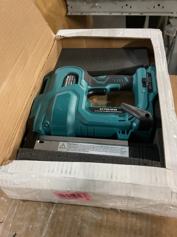 Photo 1 of ***MISSING PARTS***
Cordless 2 Inch Brad Nailer Compatible with Makita 18V Battery,2-in-1 18GA Nail Gun Staple Gun with 1000pcs Nails for Woodworking,Upholstery