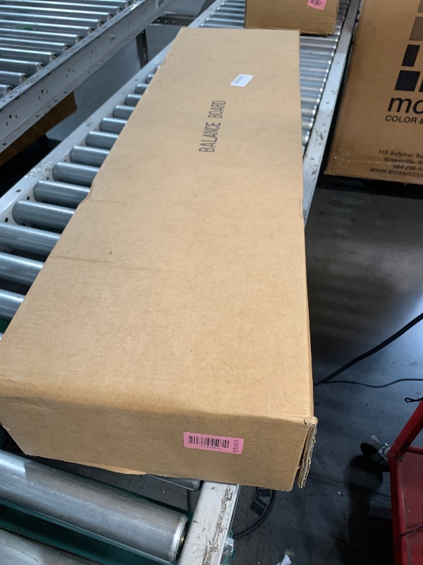 Photo 1 of ***DAMAGED - SEE NOTES/PICTURES***
GIBBON SlackBoard Plus & Stand - 2-in-1 Slackline Balance Board for Adults - Workout Equipment Home Gym Training - Wooden Balance Trainer, Standing Desk Exercise, Yoga, Agility, Pilates, Core, Fitness