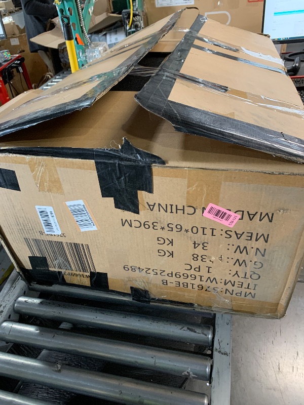 Photo 1 of **STOCK PHOTO FOR REFERENCE, BOX 2/4** KEIKI 97" L-Shaped Oversized Chenille Sectional Sofa with 1 Storage Ottoman, Pull-Out Bed, Upholstered Convertible 7-Seater Couch with Storage Seat, 2 Pillows, Easy Assembly, for Living Room, Beige