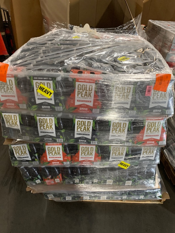 Photo 1 of ***BEST BY 11/25*** ***PICK UP TRUCK / TRAILER PICK UP ONLY*** PALLET OF GOLD PEAK TEA