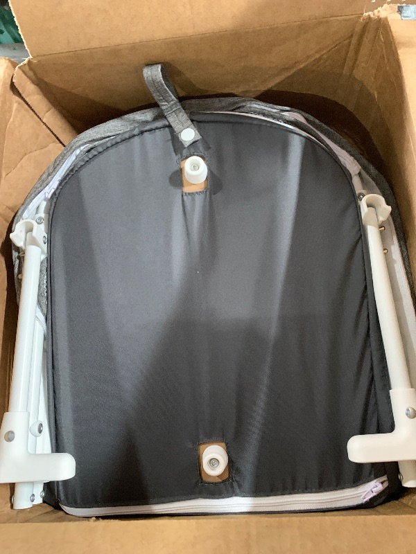 Photo 1 of ***MISSING PARTS*** ***PARTS ONLY*** Baby Delight Slumber Deluxe Rocking Bassinet, Portable Baby Bassinet, Removable Canopy, Charcoal Tweed