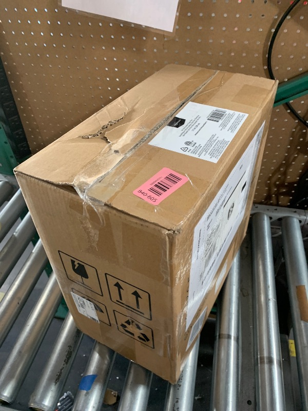 Photo 1 of ***DAMAGED - SEE NOTES/PICTURES*** Amazon Basics Air Circulator Fan, Desk Fan for Bedroom, Home and Office, With 90-Degree Tilt Head, 3 Speed Settings, Lightweight (4.2 LBS), 70 Watts, Black, 14.8"Wx7.6"Dx14.1"H