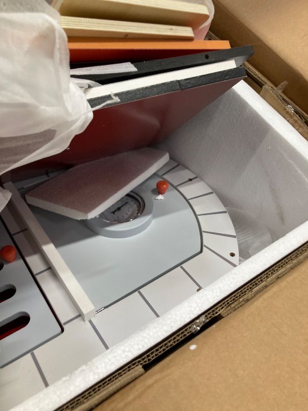 Photo 1 of ***ROOF PIECE IS DAMAGED* SEE PICS***Teamson Kids - My Little Helper Outdoor Pizza Oven***ROOF PIECE IS DAMAGED* SEE PICS***