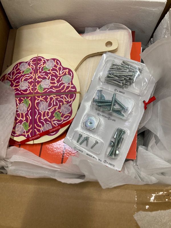 Photo 1 of ***ROOF PIECE IS DAMAGED* SEE PICS***Teamson Kids - My Little Helper Outdoor Pizza Oven***ROOF PIECE IS DAMAGED* SEE PICS***