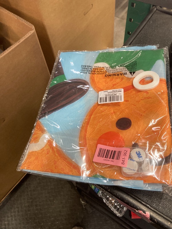 Photo 1 of **2 pack**IVN Gingerbread Stack Snow Scene Door Cover Decoration 71 x 35 in Holiday Banner Winter Trees Photo Backdrop Indoor Outdoor for Front Door Party Decorations