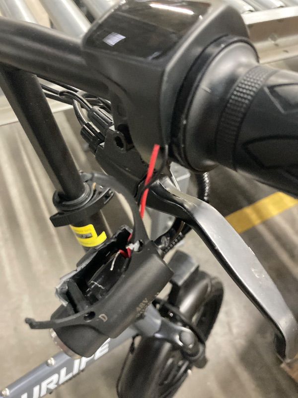 Photo 1 of **NO BOX/NO CHARGER/DAMAGED KEY KNOB**URLIFE 14"Folding Electric Bike for Adults,500W Peak Motor,48V 7.5AH Removable Battery,Mini Ebike for Adults City Commuter,UL2849-Gray