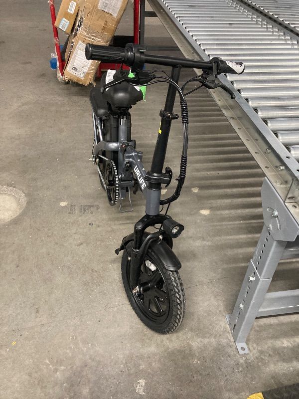 Photo 1 of **NO BOX/NO CHARGER/DAMAGED KEY KNOB**URLIFE 14"Folding Electric Bike for Adults,500W Peak Motor,48V 7.5AH Removable Battery,Mini Ebike for Adults City Commuter,UL2849-Gray