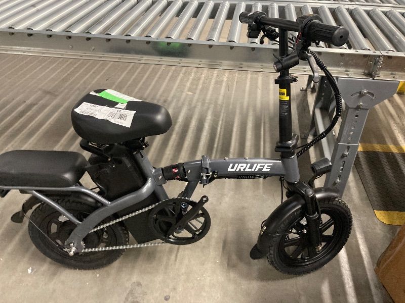 Photo 1 of **NO BOX/NO CHARGER/DAMAGED KEY KNOB**URLIFE 14"Folding Electric Bike for Adults,500W Peak Motor,48V 7.5AH Removable Battery,Mini Ebike for Adults City Commuter,UL2849-Gray